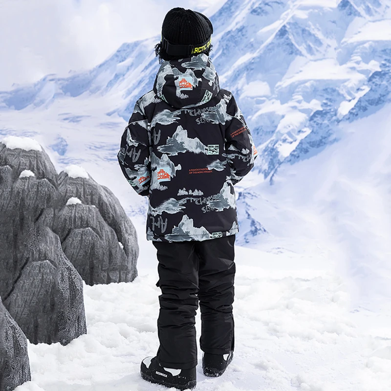 Neue Kinder Ski anzug Mädchen Snowboard jacke Jungen verdickt warme Kinder Ski Set Schnee hose wind dichte wasserdichte Winterkleid ung