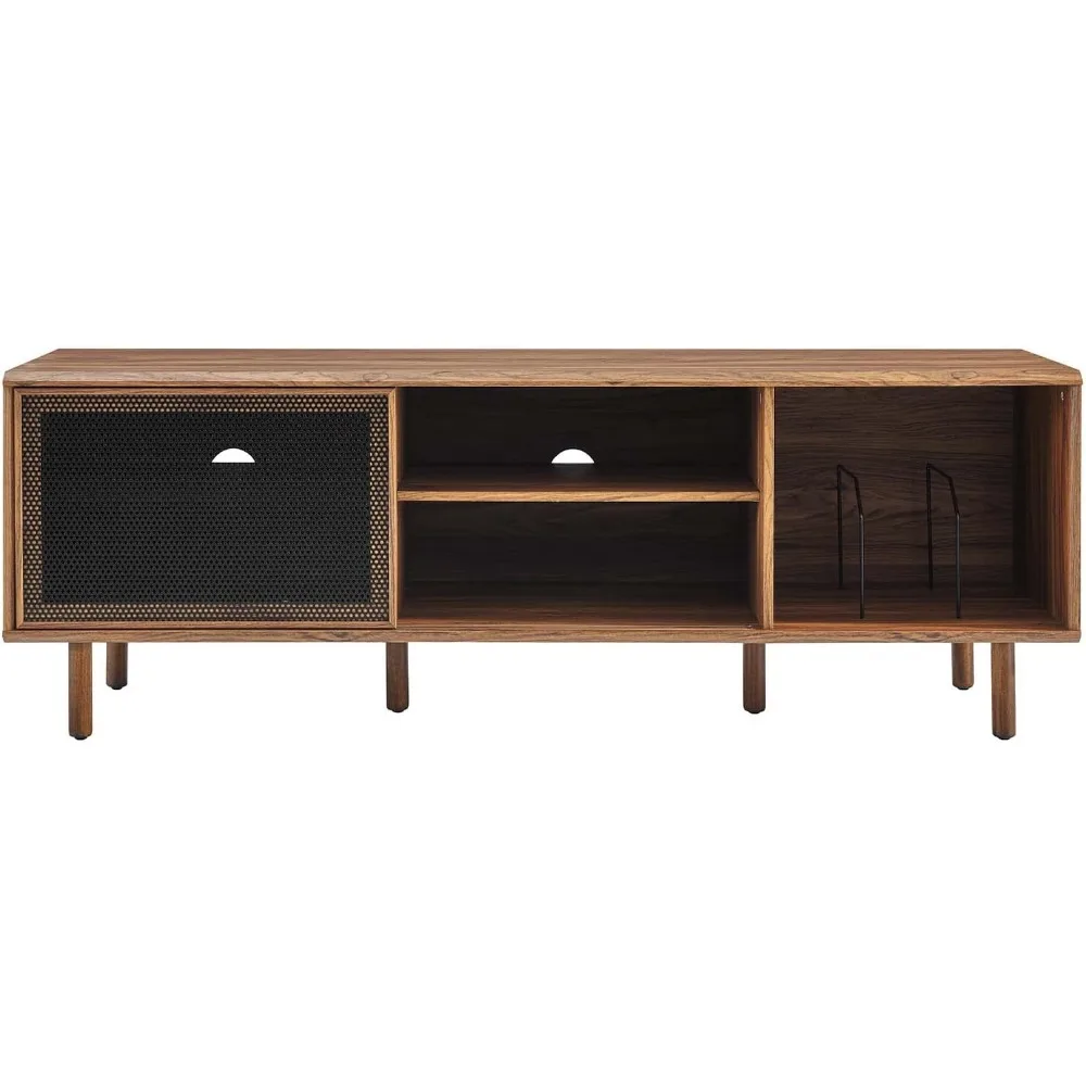 حامل تلفزيون MDF Particleboard لأجهزة التلفاز مقاس 65 بوصة مع سعة تخزين التسجيل #5