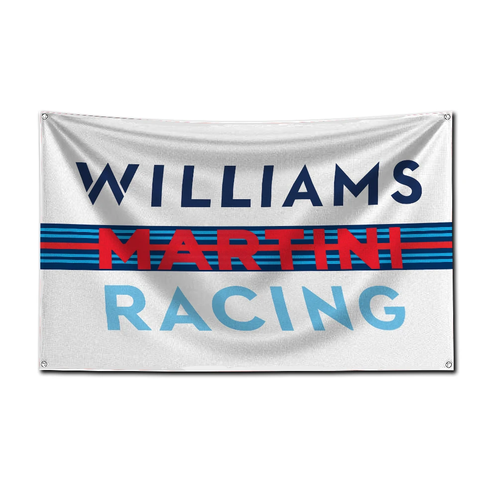 3x5 Ft Martini Racing Flag Polyester Digital Printing Banner for Garage Wall Art Out Door Decoration With Brass Grommets