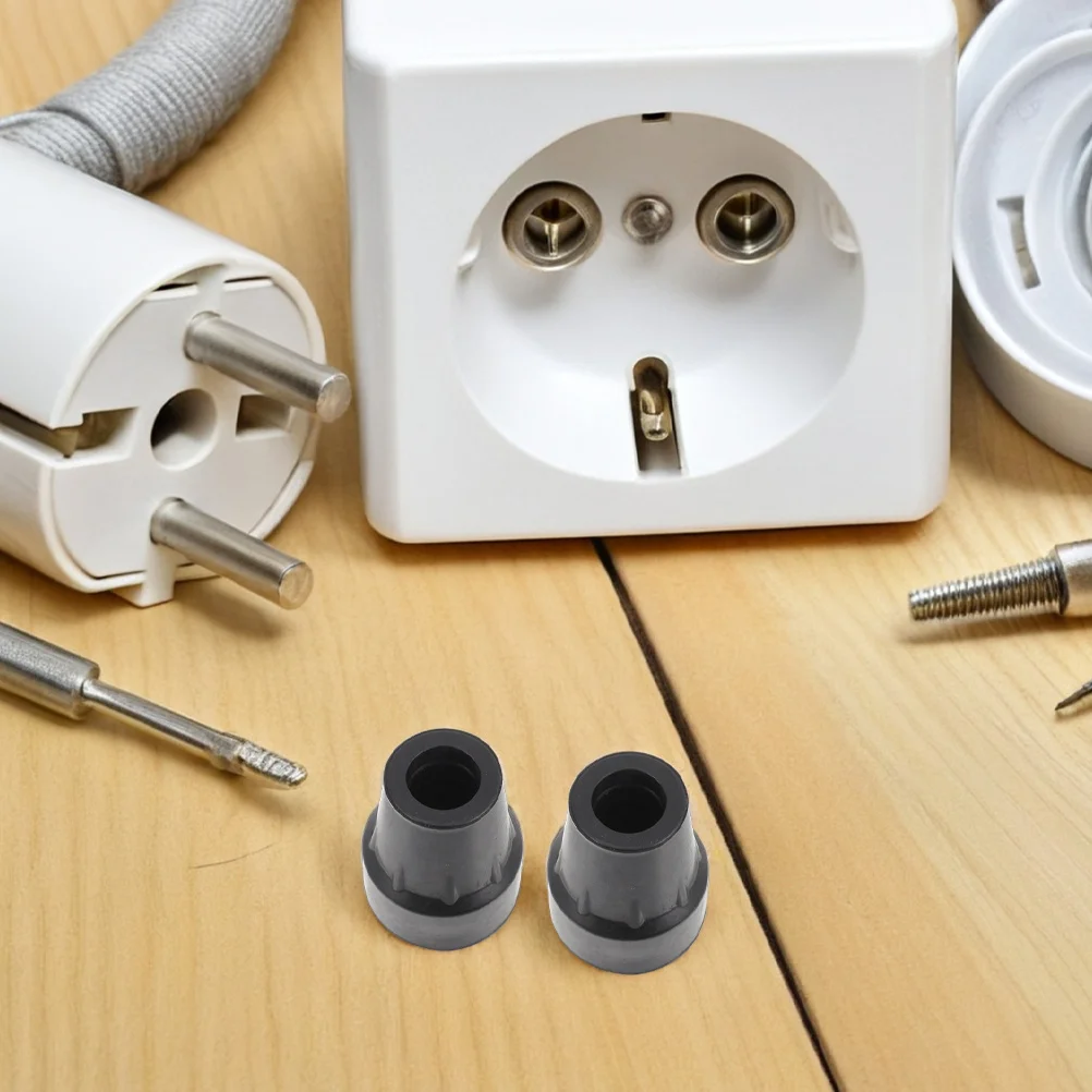 

8Pcs Rubber Walking Stick Tips - Anti-Slip Cane Ends Replacement for Trekking Poles Hiking Sticks Wear Resistant Quiet