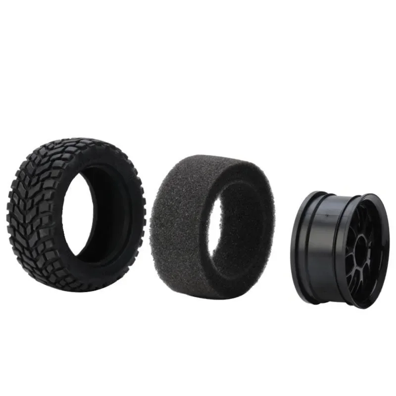 

75mm Off Road Buggy Tires Wheel 12mm Hex Hubs Rubber for 1/14 1/16 1/10 RC Car Wltoys 144001 Scx10 Trxs Trx-4 Tamiya