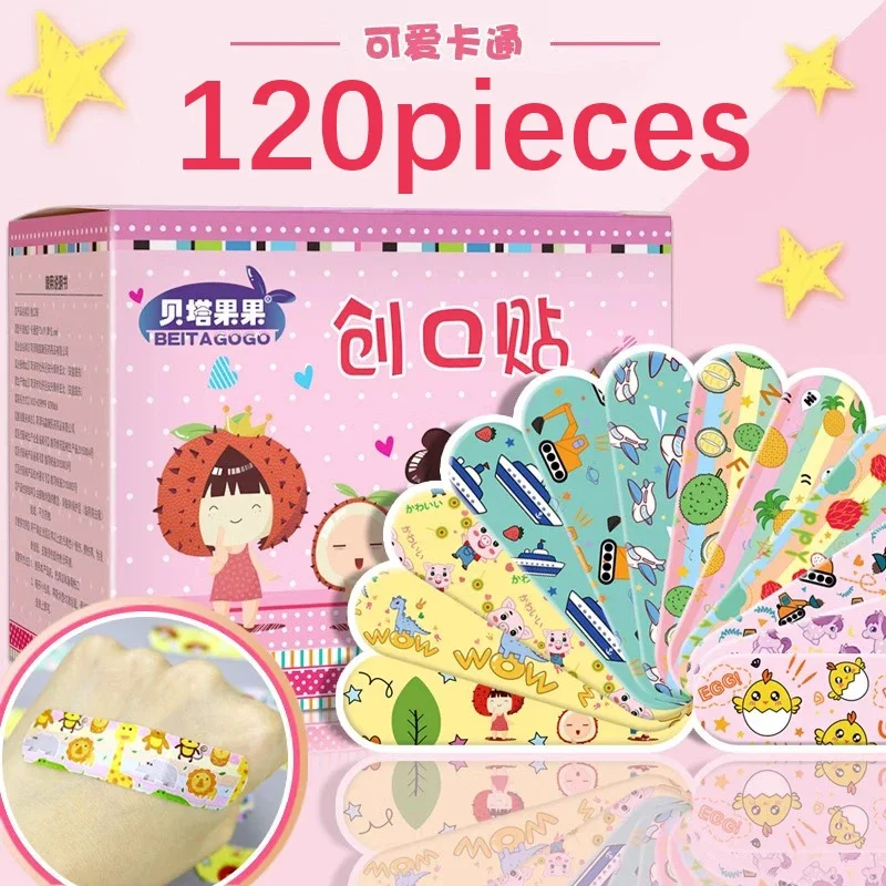 50/100/120 pieces Cartoon Band-Aid Waterproof and Breathable Cute Girls and Children  Band-Aid Anti-Abrasion Feet  cute bandaids