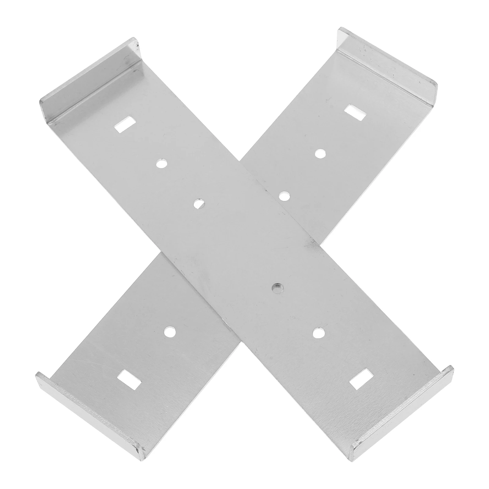 

2 pcs Mailbox Fixed Bracket Aluminum Alloy Mounting Stand for Wooden Posts Easy Install Space Saving Mailbox for Post