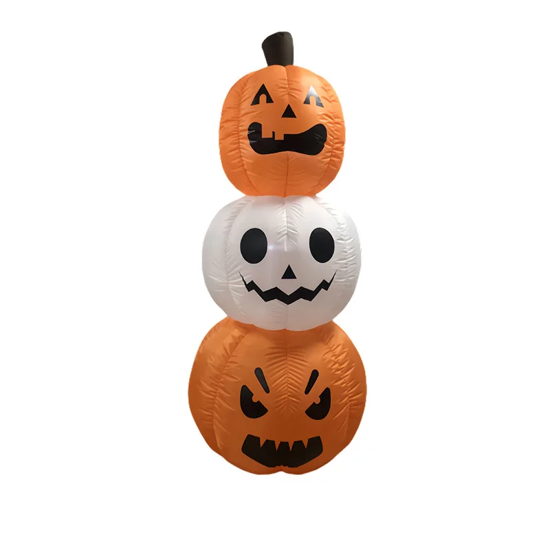 

1.8 meters Halloween party supplies pumpkin skewers outdoor courtyard garden ghost festival decoration luminous inflatable