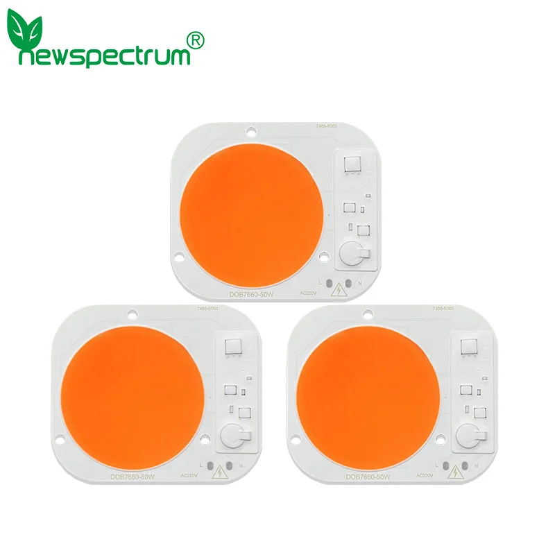 

AC220V 50W Driverless COB LED DOB Round Light Chip Full Spectrum 380nm-840nm for Indoor Seedling Hydroponic Plant Grow Lamp