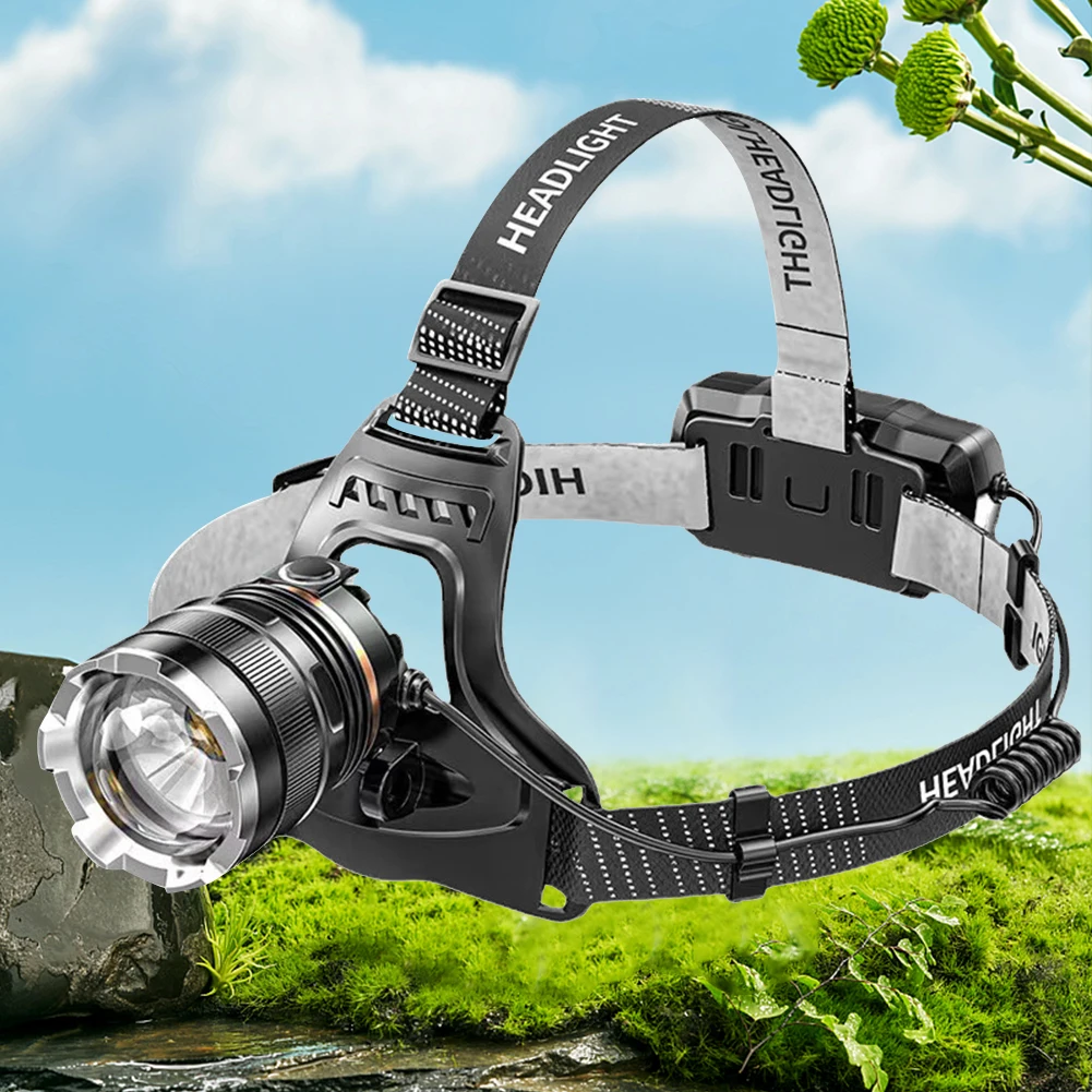 Motion Sensor LED Work Light USB Charging Portable Head Lamp 4 Light Modes Multifunctional Head Torch for Camping Running Hiking