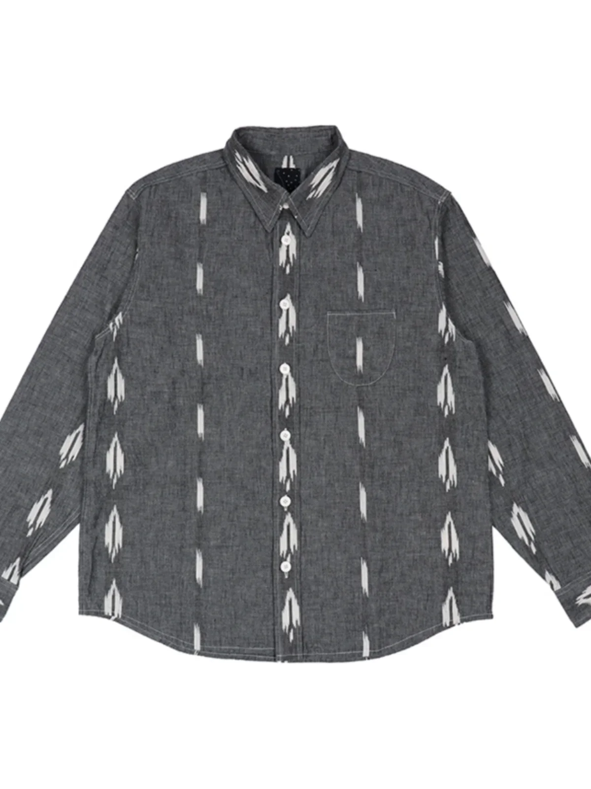 

2026 VISVIM 0021 19AW ICT HANDYMAN SHIRT, лимитированная серия, хлопковая рубашка с длинными рукавами для мужчин, окрашенная в пряже