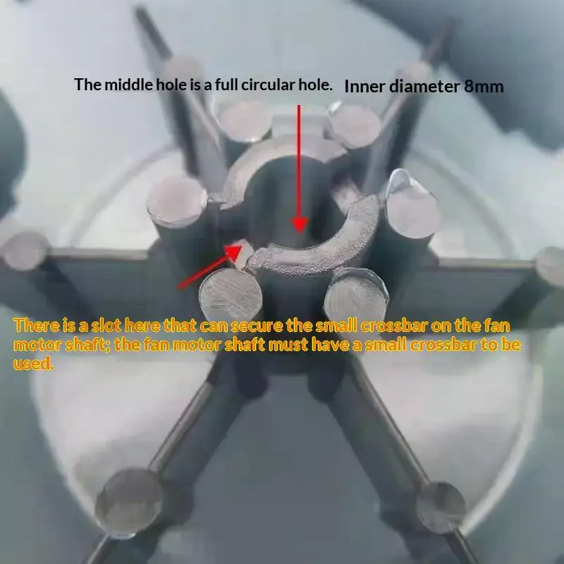 Fan Blade Five Leaves Blade With Nut Cover Household Plastic Leave For Stand Fan Desk Fan General Replacement Accessories 1Pc
