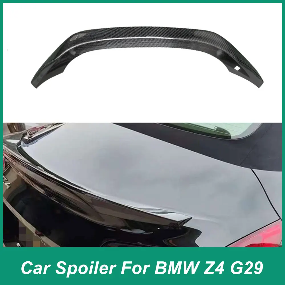 

For BMW Z4 G29 2020-2022 Rear Luggage Lid Spoiler TRD Style Leaf Board Duck Wing Two door Coupe Body Kit Carbon Fiber FRP Black