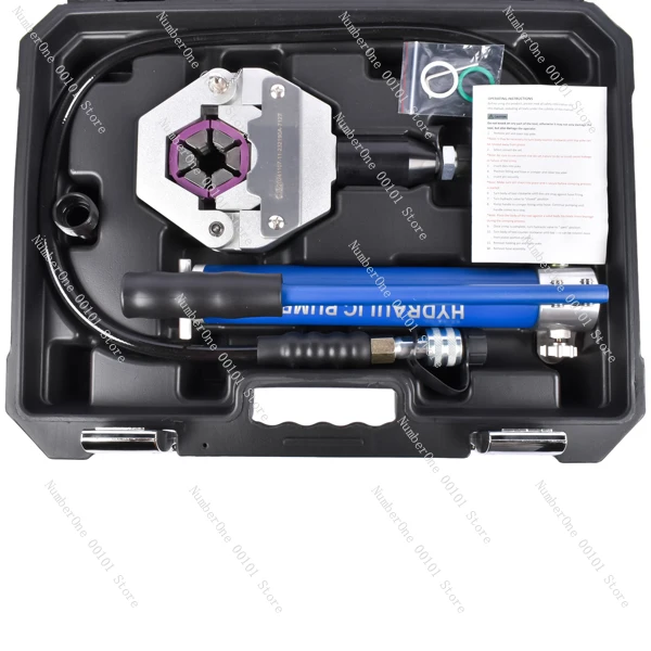 Hardware tools hydraulic hose crimping tool ac hose crimping tool manual ac hose crimper with 7 sets of crimping heads