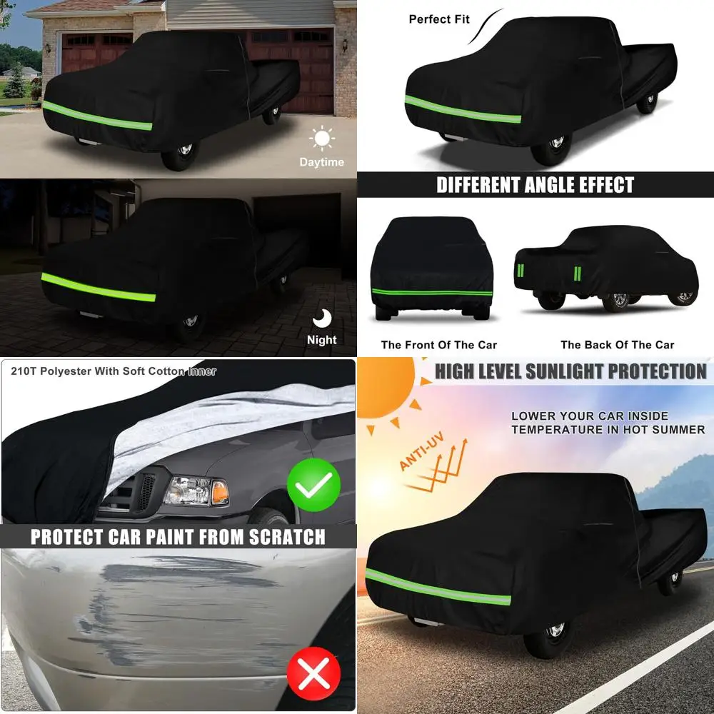 Waterproof Car Cover Replace for 1993-2012 Ford Ranger Supercab 6ft/Regular Cab 7ft Long Bed 210T All Weather Classic Car Covers