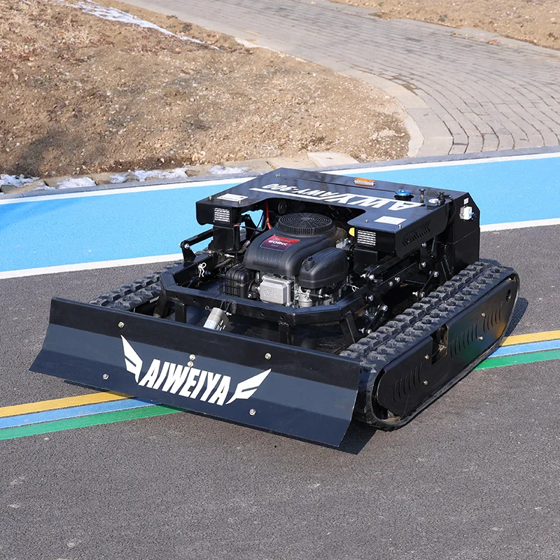 

Customized All Terrain Track Remote Control Mower for Hillside Residence Slope Weed Trimming Flexible Rotary Mower