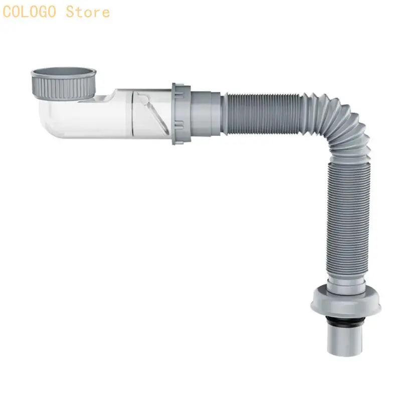 Anti Odor Sink Drainages Pipe Flexible Anti Clogging Drain Sink Sewer Tube Easyly Installation Retractable Downspout D0LD