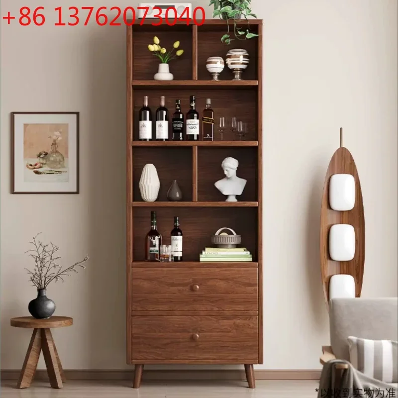 Living Room Storage Rack Solid Wood Ecological Board Display Rack For Living Room Chinese Style Cabinets Storage Furniture