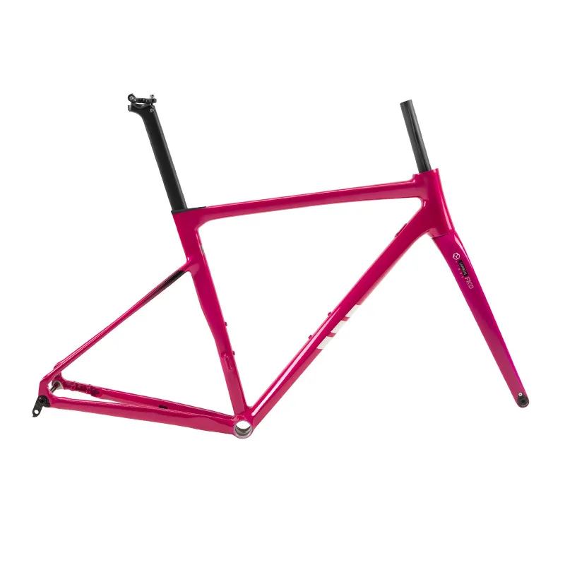 C6 Comfortable Comprehensive Bicycle Frame Aluminum Alloy Road Bike Frame With Disc Brake Thru Axle Carbon Fiber Fork