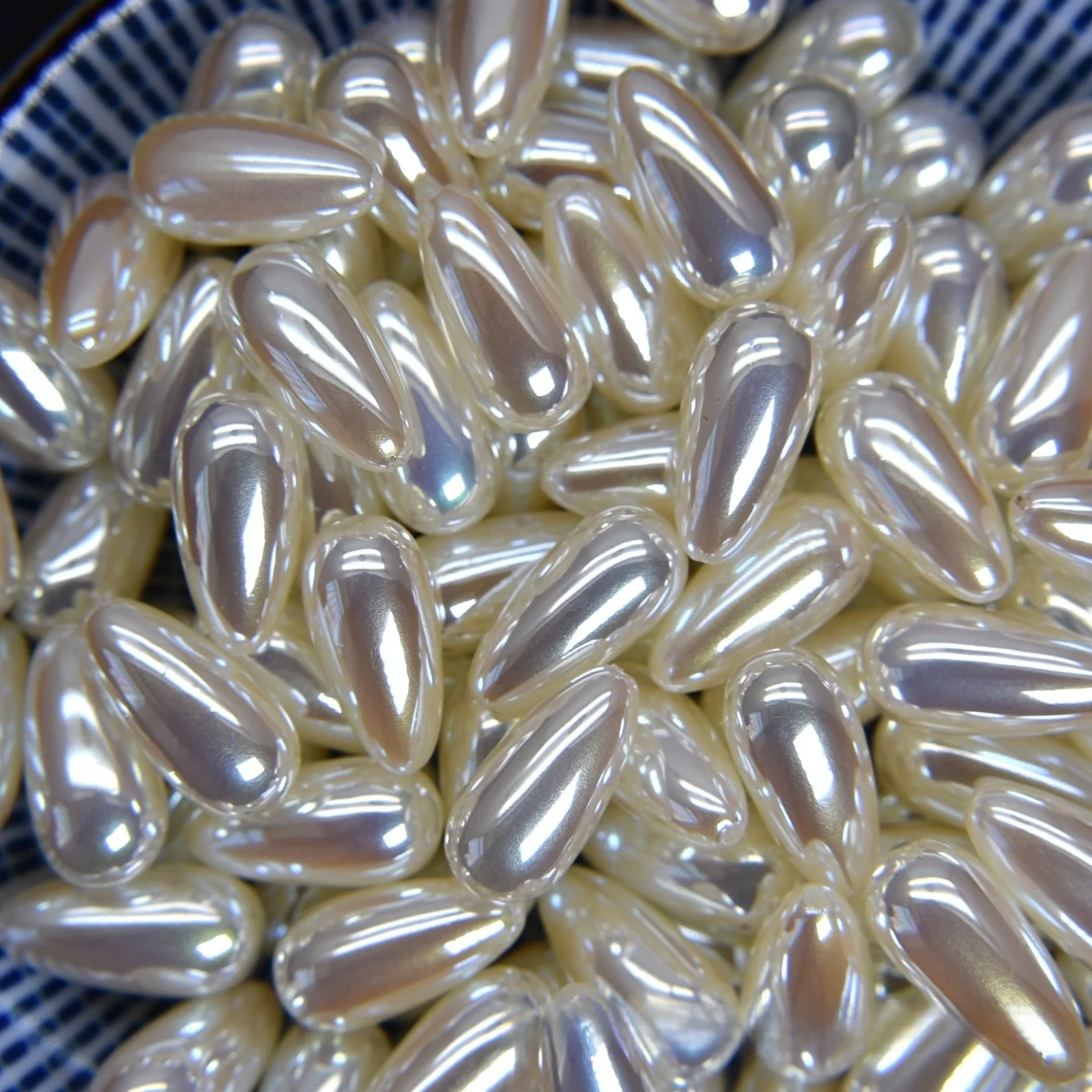 

Имитация жемчужины Мабе, имитирующей морскую воду, подвеска-капля с отверстием для самостоятельного изготовления украшений, модный аксессуар, бусины в форме капли