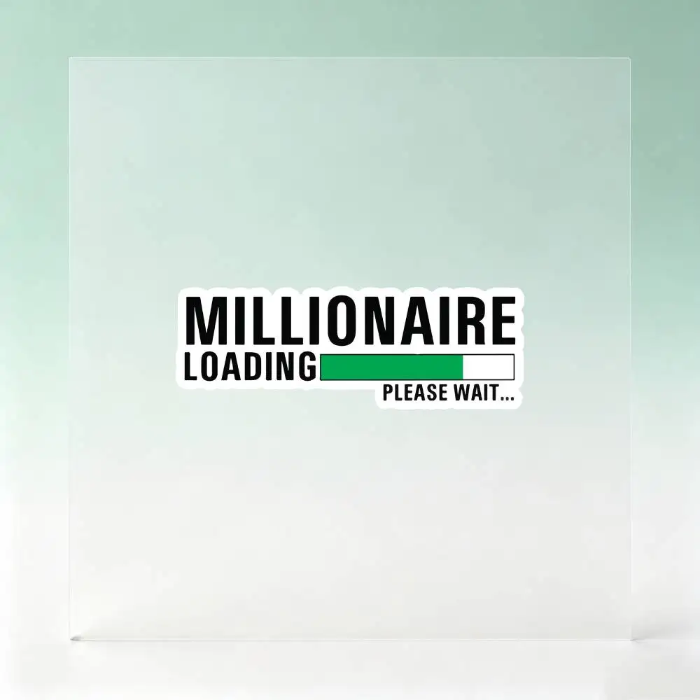 Millionaire Loading Waterproof Stickers For Decorating Car Windows Motorcycles And Computers.