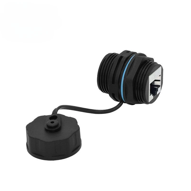 Automatic communication equipment RJ45 network waterproof connector Super six with shielded gigabit network waterproof connector