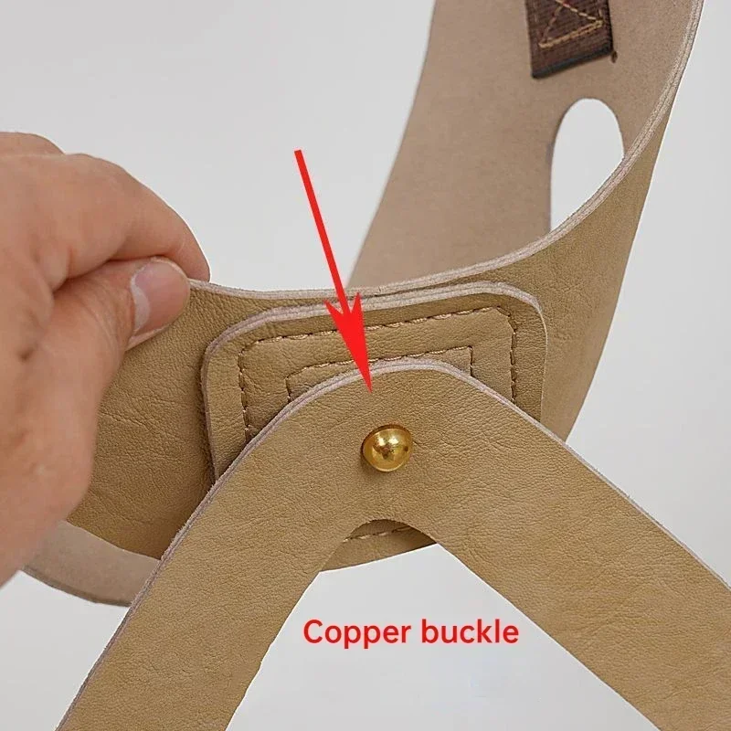 Adjustable Sling Cervical Traction Belt Leather Suspension Neck Strengthening Stretch Frame Home Outdoor Correction Neck Joint - view 5