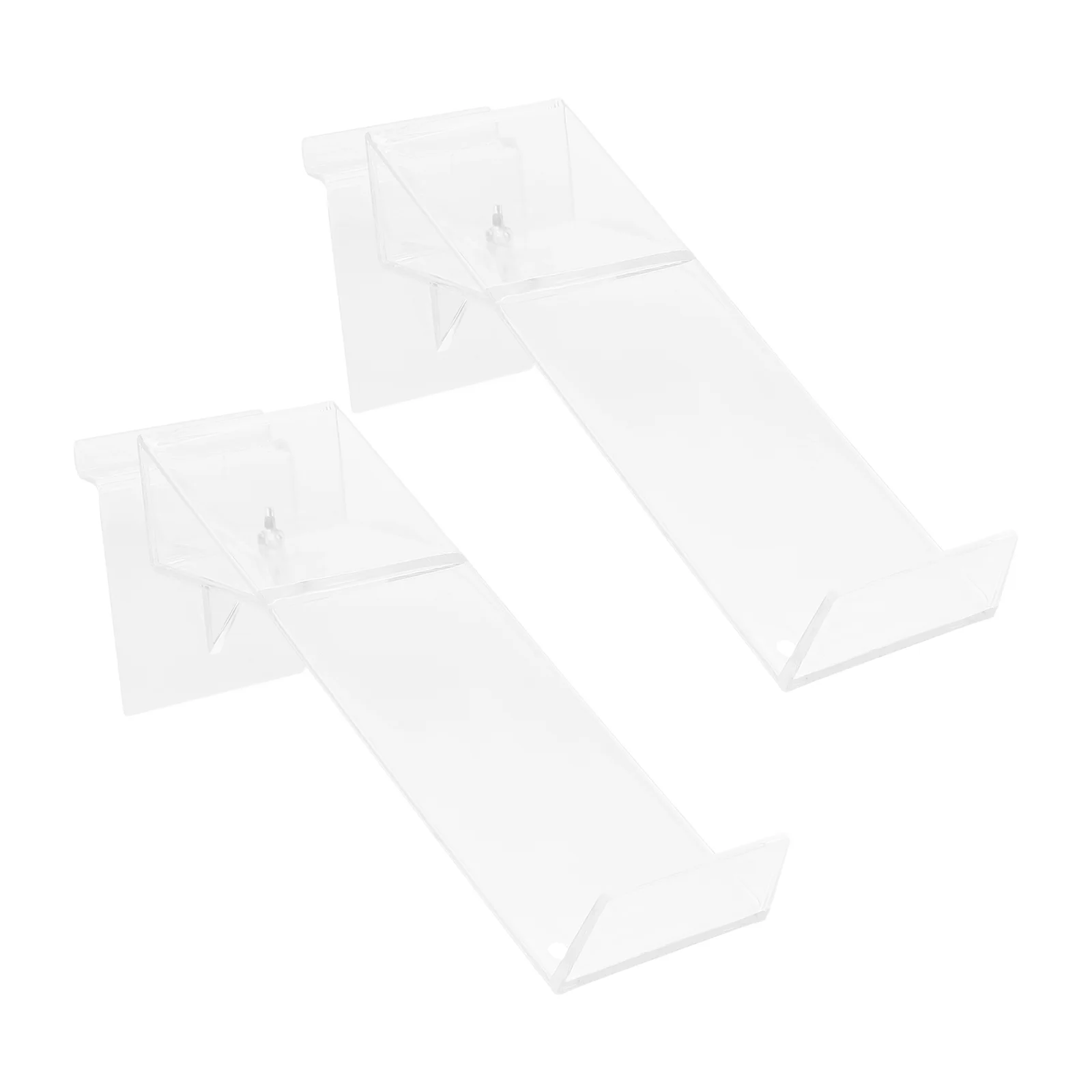 2Pcs Transparent Shoe Display Rack Holder Plastic Shoe Display Stand for High Heel Sandals Transparent Plastic Sandals Display S