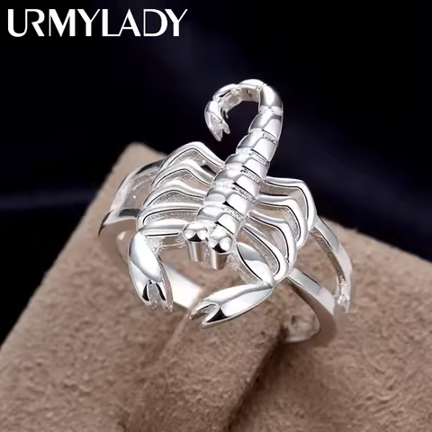 Beautiful ring Fashion fashion Scorpion 925 Sterling Silver NICE women Domineering Lady Ring jewelry Classical gift