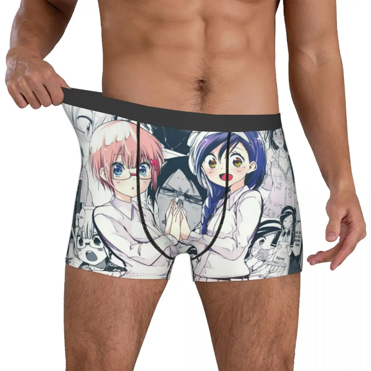 Boku Ben Fumino Furuhashi Men Boxer Briefs Underpants Manga Cut Highly Breathable Top Quality Sexy Shorts Gift Idea