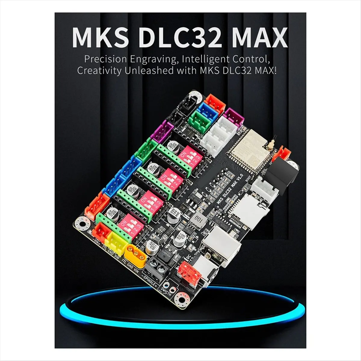 ●MKS DLC32 MAX CNC Router Board Laser Engraving Machine 4-Axis Controller Woodwork Laser Engraver Motherboard