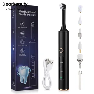 Electric Tooth Polisher 4 Modes Dental Tartar Remover Plaque Stains Cleaning Teeth Whitening Cleaner Tool Calculus Removal