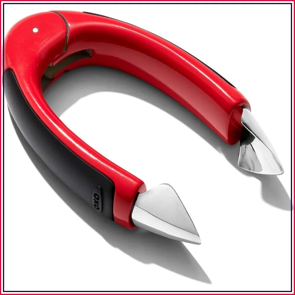 Stainless Steel Strawberry Huller with Non-Slip Grip – Easy Fruit Corer for Snacks & Baking