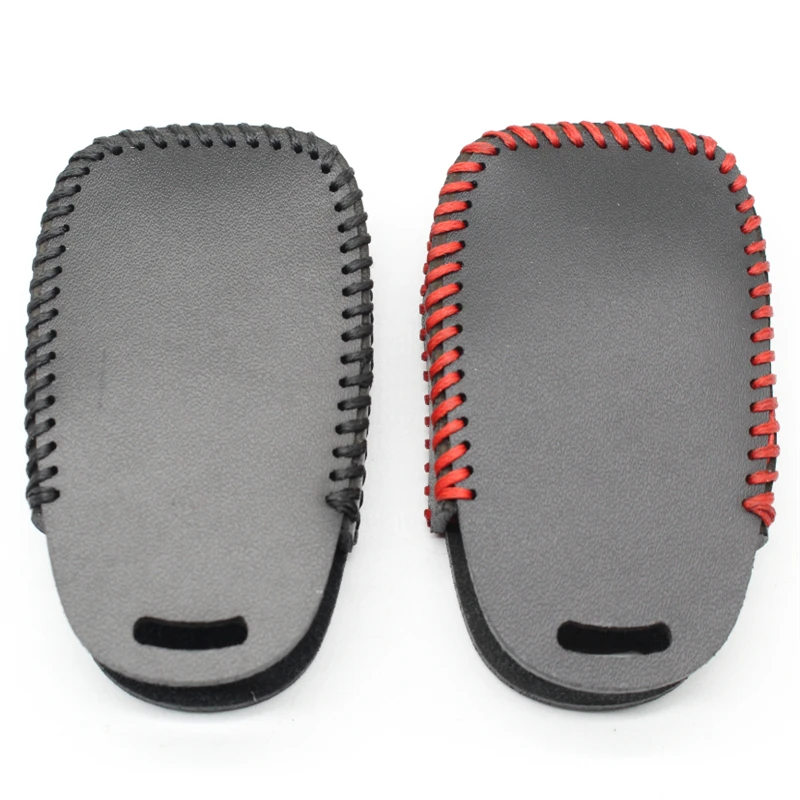 FLYBETTER Genuine Leather 3Button Keyless Entry Smart Key Case Cover For Chevrolet Cruze/Malibu XL/Equinox Car Styling L2209