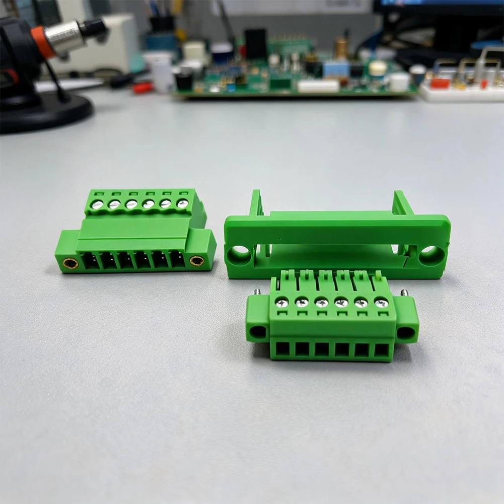 10 Pair 3.81mm Solderless Terminal Block Connector, 6P 8P 10P Male Socket For PCB Circuit Board Wiring Project