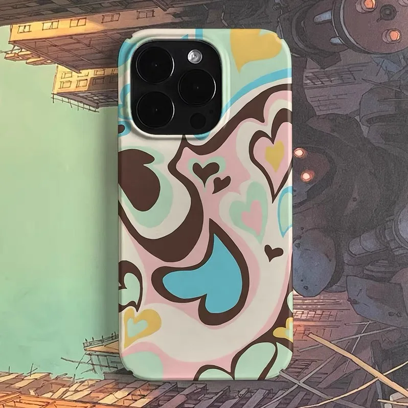 

Little Fresh Love Art Phone Case for IPHONE 17 Air 16E 15 PROMAX 14 Plus 13 12 MINI 11 PRO 16Plus XR XS SE Acrylic Phone Cover