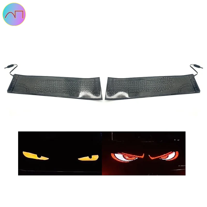 

AILECAR Demon Eyes LED Display Sn 5V/12V/24V Programmable Flexible LED Sn 6000k Color Temperature Car Truck Accessory New