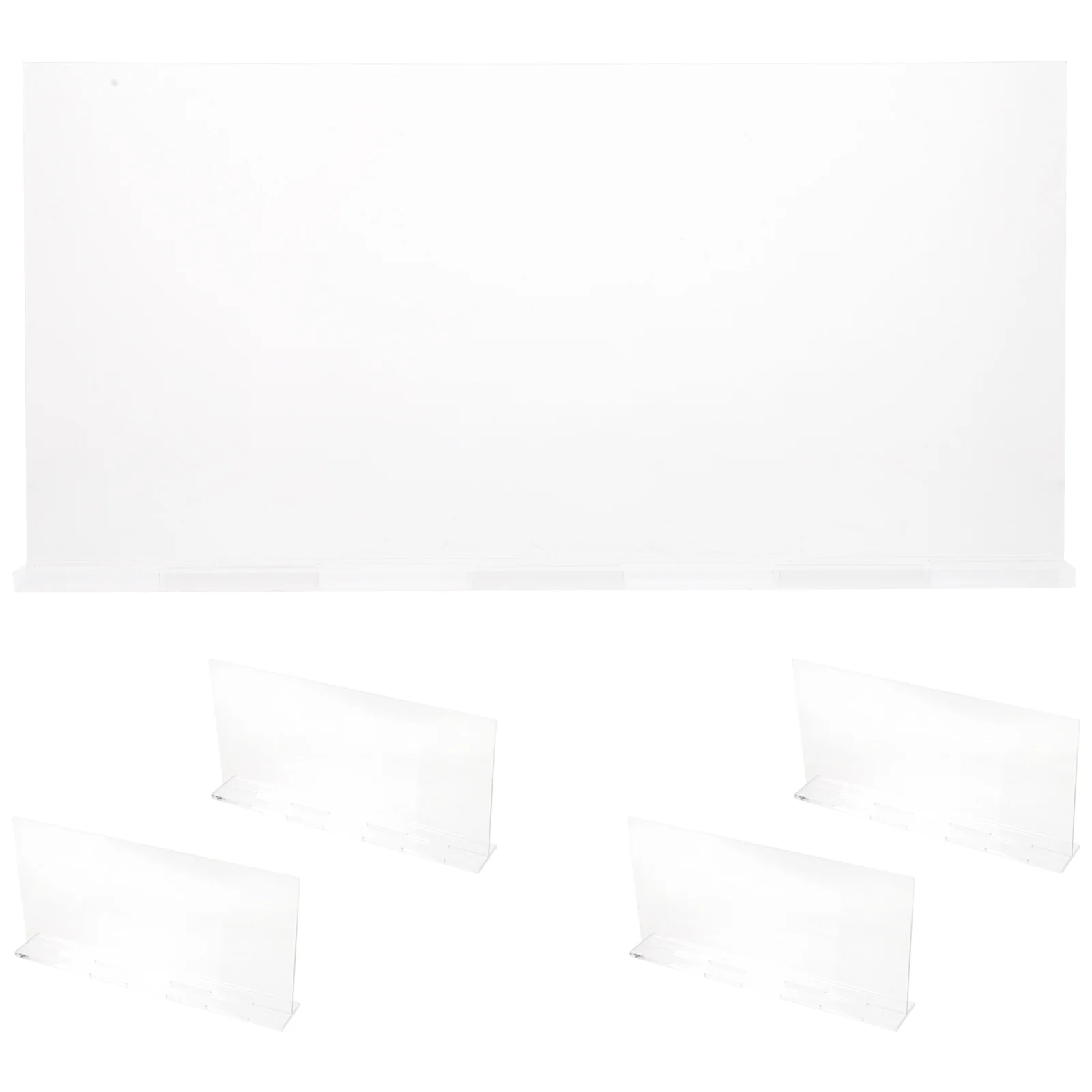 5 قطعة لوحة اسم المكتب واضح الاكريليك فارغة بطاقات الاسم الجدول رقم أصحاب الجلوس تقف لمكتب حفلات الزفاف المدرسة #4