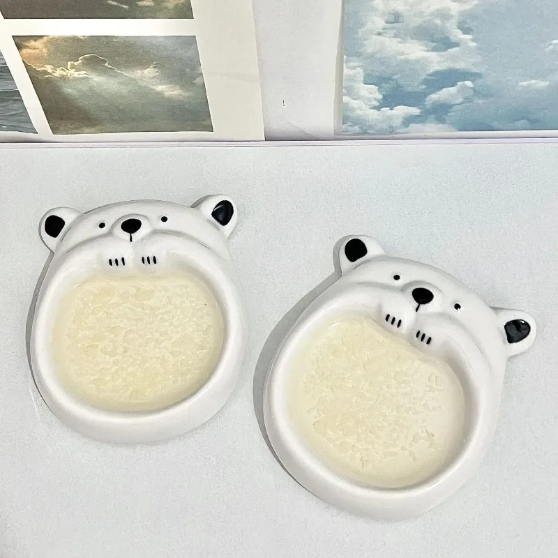 

Japan Cartoon Dog Shape Ceramic Sauce Dish Cute Small Plate Snack Soy Sauce Mustard Dish Home Seasoning Plate Kitchen Tableware