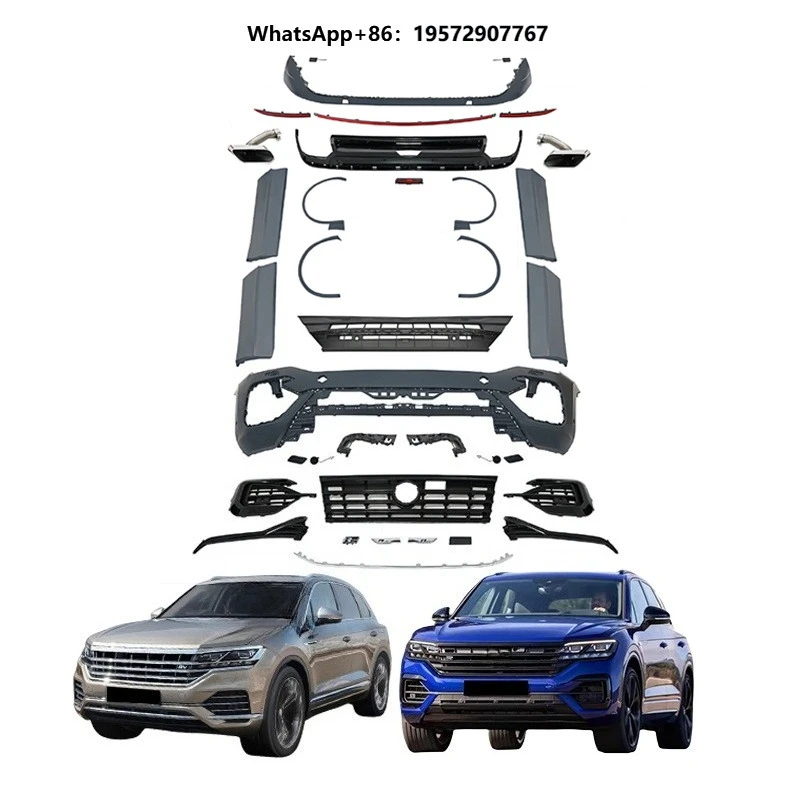 Car Accessories Front Bumper Grille Side Skirt Bodykit for Upgrade to R Line Body Kit 2020