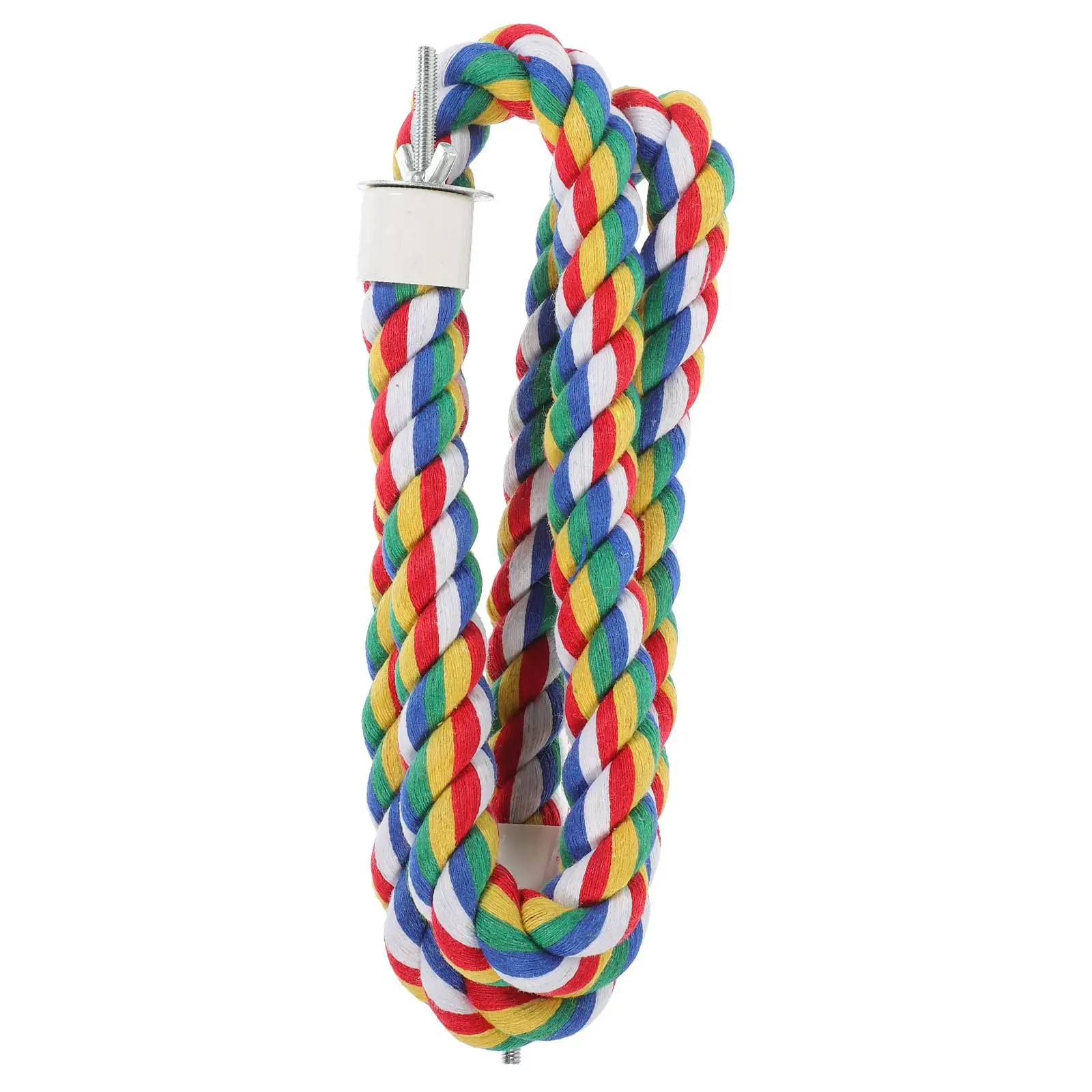

Macaw Toys Parakeet Cage Accessories Bird Parrot Standing Station Cotton Rope Chewing Climbing Belt Travel