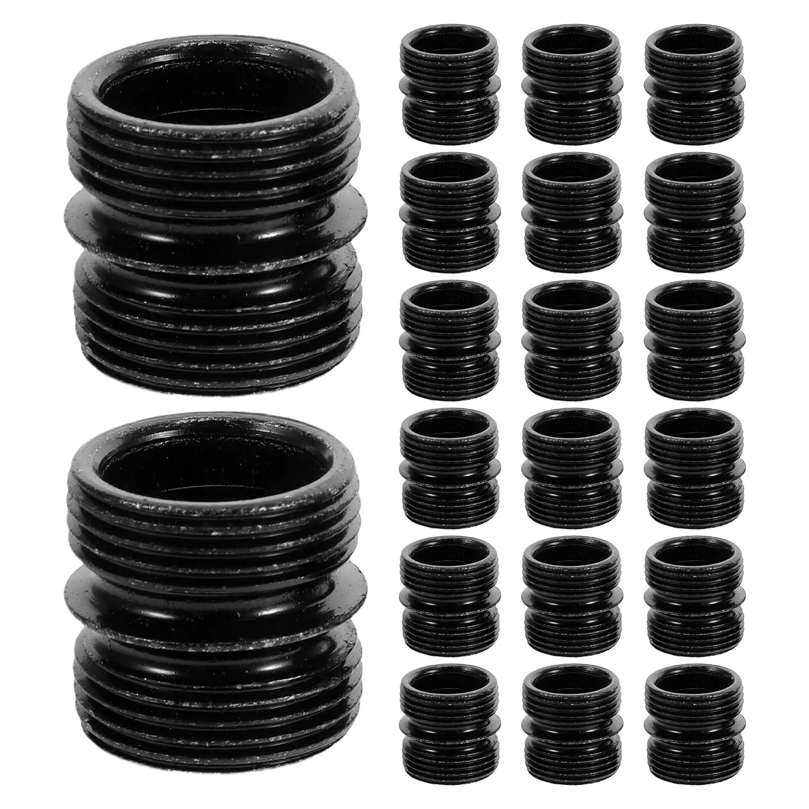 20Pcs Rack Connectors Dual Slot Threaded Pole Connector Metal Wire Shelving Parts Garage Warehouse Storage Shelf Extension Kit