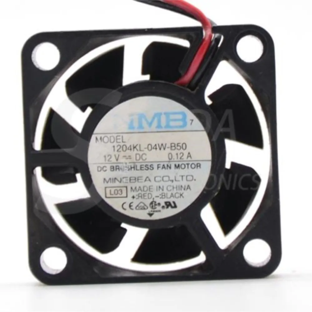 

2pcs 3cm Fan for NMB 1204KL-04W-B50 30mm 12V 0.12A Industrial Cooling | 10500RPM, 3.8CFM, Dual Ball Bearing