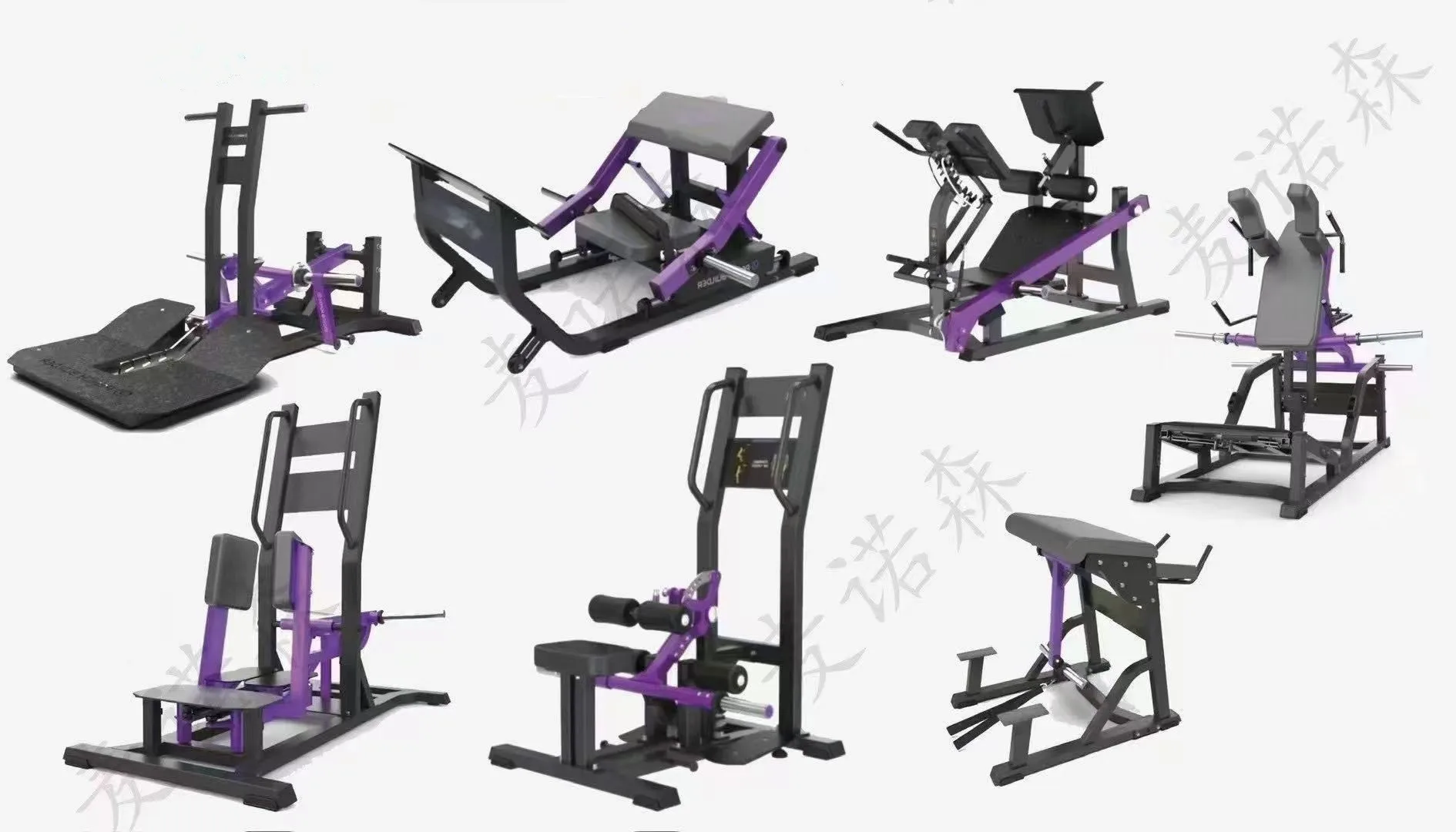 BBulider hip Bidirectional Squat Hummer Fitness Equipment Thigh Muscle Fitness Equipment Prone Straight Leg Trainer Hip Training