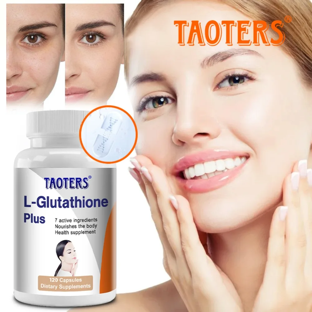 L-Glutathione Capsules, Support Skin Antioxidant, Anti-Aging, Detoxification, Liver Cleansing, Immunity