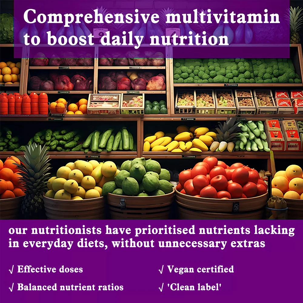 Multivitamins & Minerals - Multivitamins for Men & Women - for Immune, Hair, Skin, Nails, Digestion, Metabolism, Vision Support