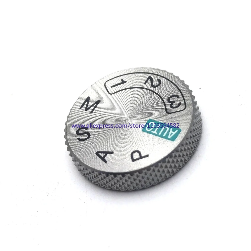 1Pcs New Silver + Black Top Cover Mode Dial Shooting Function Turntable Wheel for Sony A7C2 A7CII Replacement Repair Spare Part view 3