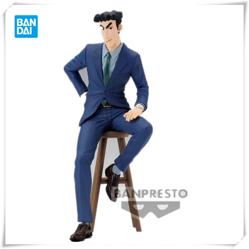

Bandai Banpresto PVC original action character, crayon model, Chen, Nohara, Hiroshi collectible toys, gift for Hiroshi Nohara