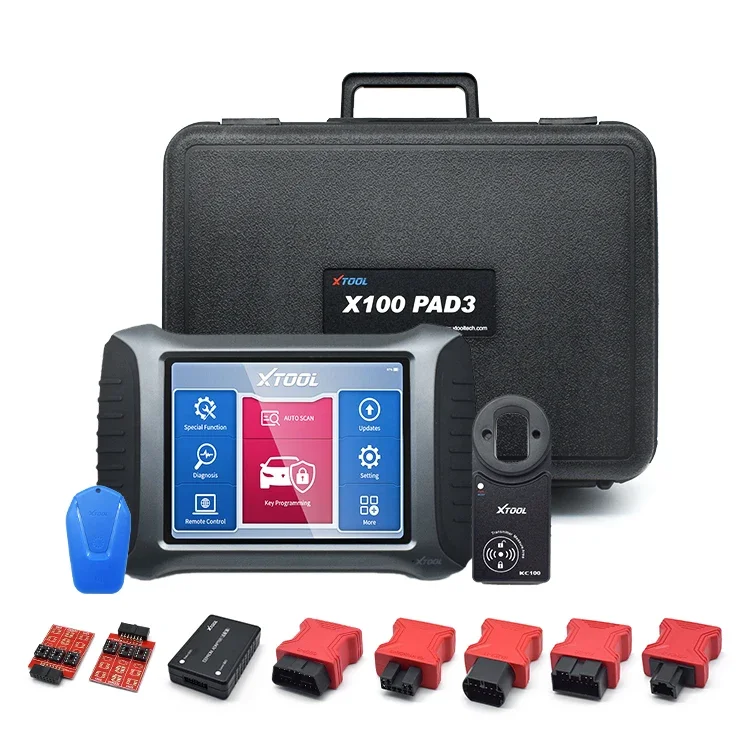 X-TOOL X100 PAD3 With KC100 Plus KS-1 Key Emulator For All Key Lost OBD2 Programming Immo Key Programmer