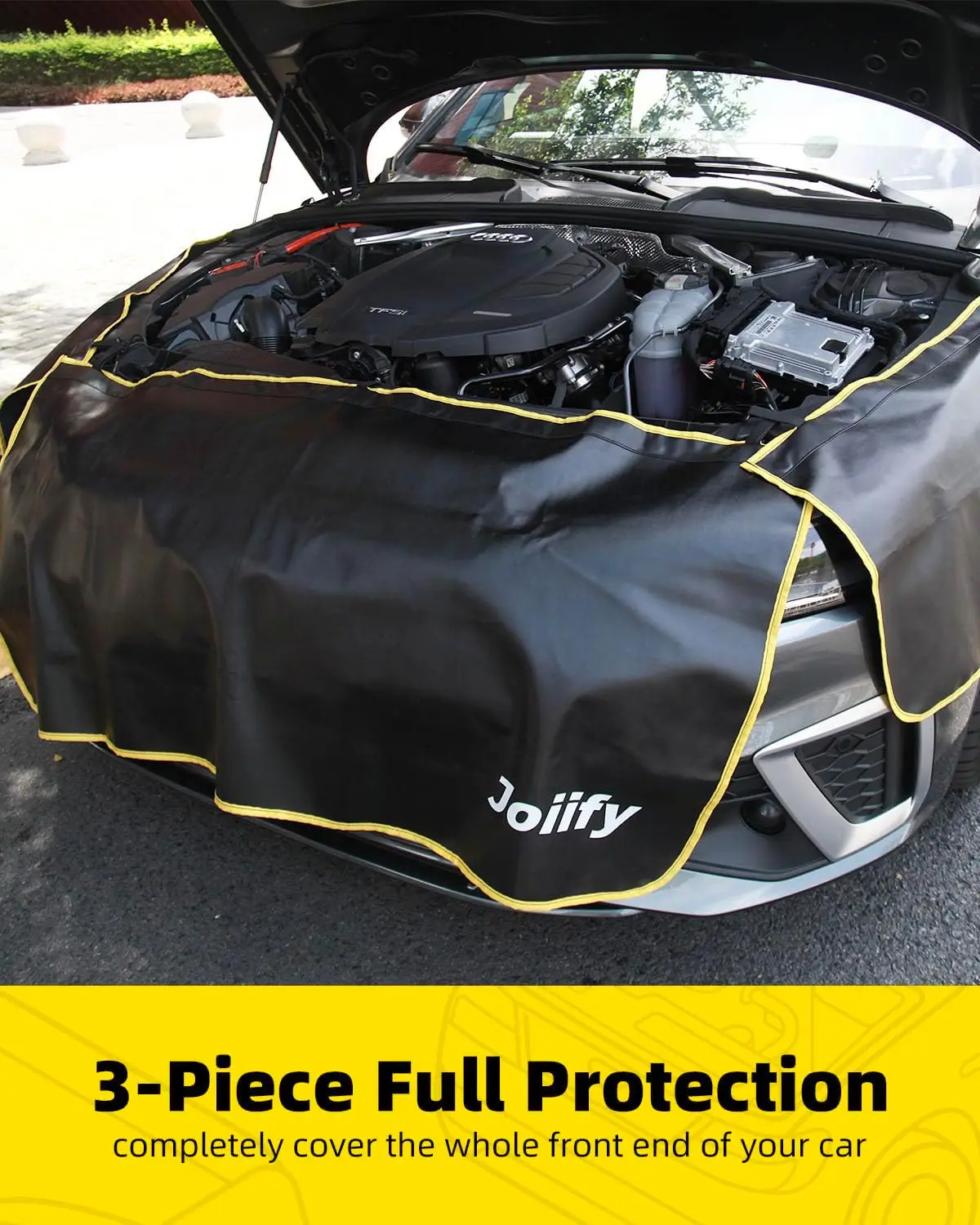 Capas magnéticas para pára-choque de carro de 3 peças com 25 ímãs e ganchos fortes, tamanho grande para SUV/caminhões