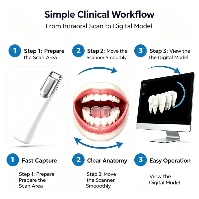 Dental Intraoral Scanner Tip with Mirror TRIOS Universal 3D Shape Wireless/Wired Autoclavable Dentistry Instrument Accessories