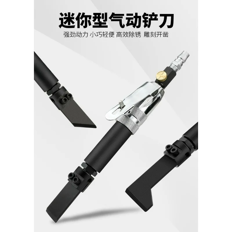 Pneumatic Air Scraper Set, Mini Air Knife Shovel Chisel, Industrial Welding Deburring Rust Removal Tool, 3500RPM