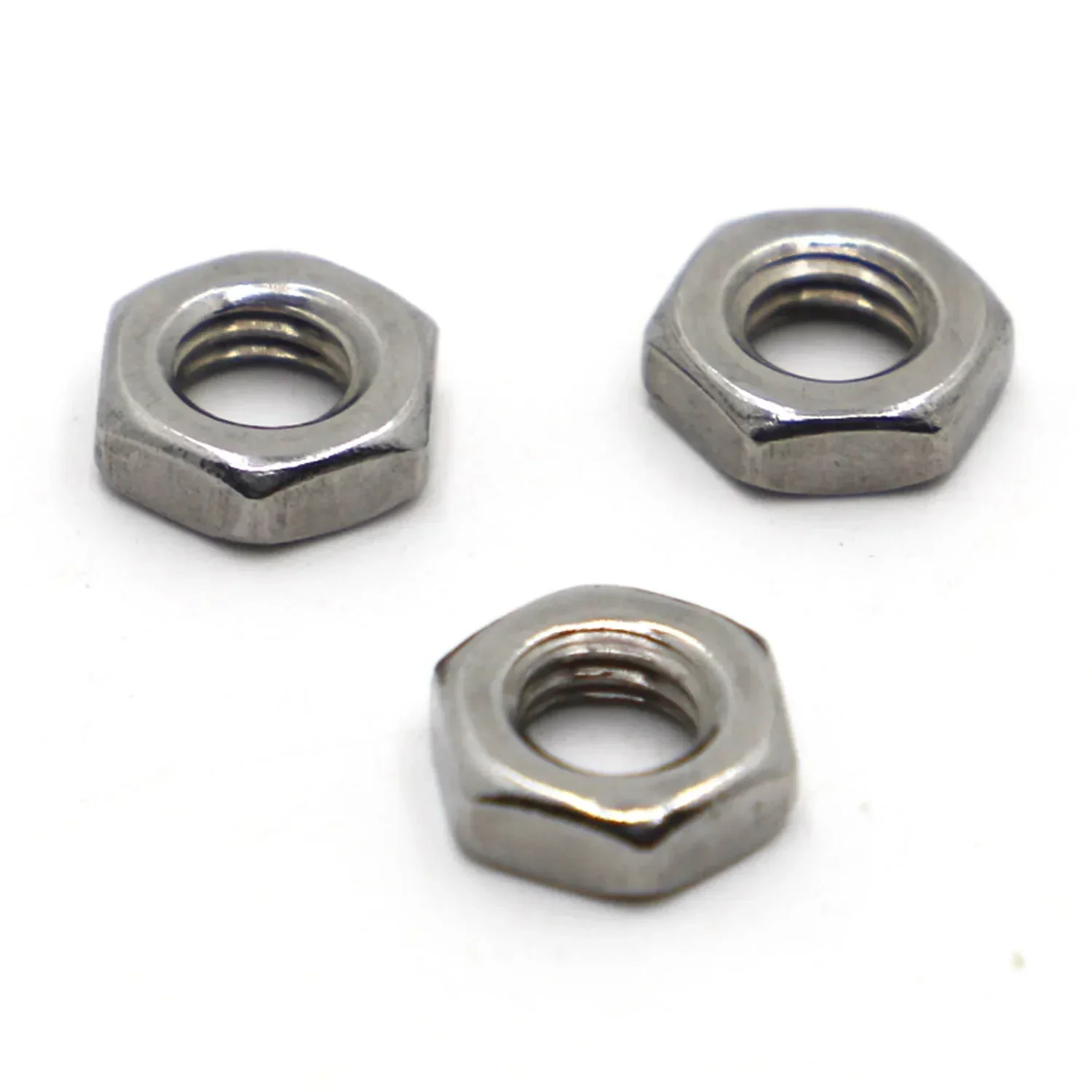 M2 M2.5 M3-M5 M6 M8 M10 M12 M14 M16 2/5/10/20/50pcs  A2-70 304 Stainless Steel Flat Hex Hexagon Thin Nut Jam Nut DIN439 GB6172