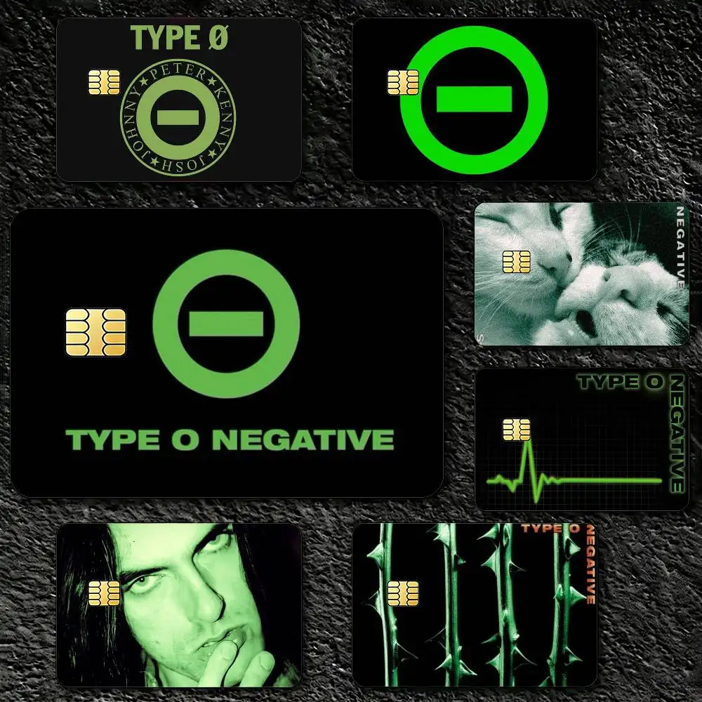 

T-Type O N-Negative Decorative Waterproof Film Skin Cover Credit Card Stickers Debit Front Bank Bus Pass